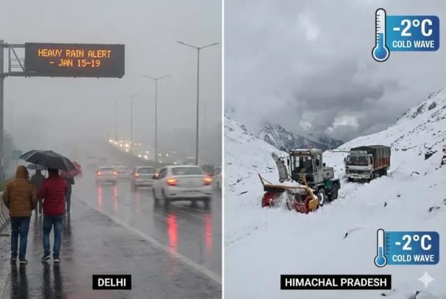 Weather Update 2026: 19 जनवरी तक भारी बारिश और बर्फबारी का अलर्ट, इन राज्यों में 'सीवियर कोल्ड वेव' की चेतावनी