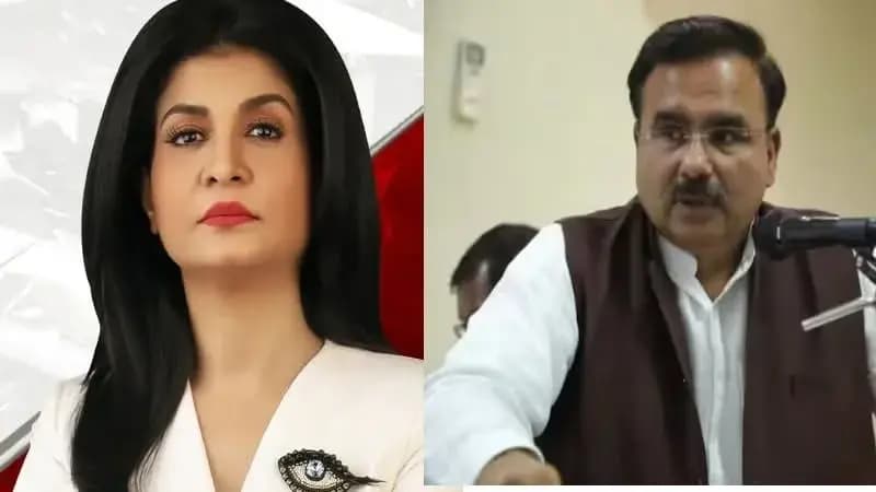 कॉन्ग्रेस प्रवक्ता की बदतमीजी पर अंजना ओम कश्यप का करारा जवाब – आजतक को करना होगा फैसला