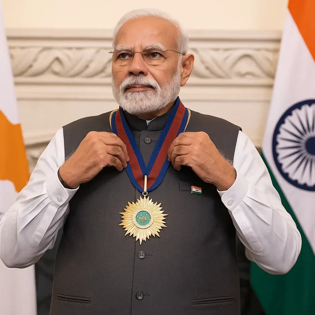PM मोदी को साइप्रस का सर्वोच्च सम्मान | बोले- ये 140 करोड़ भारतीयों का सम्मान है