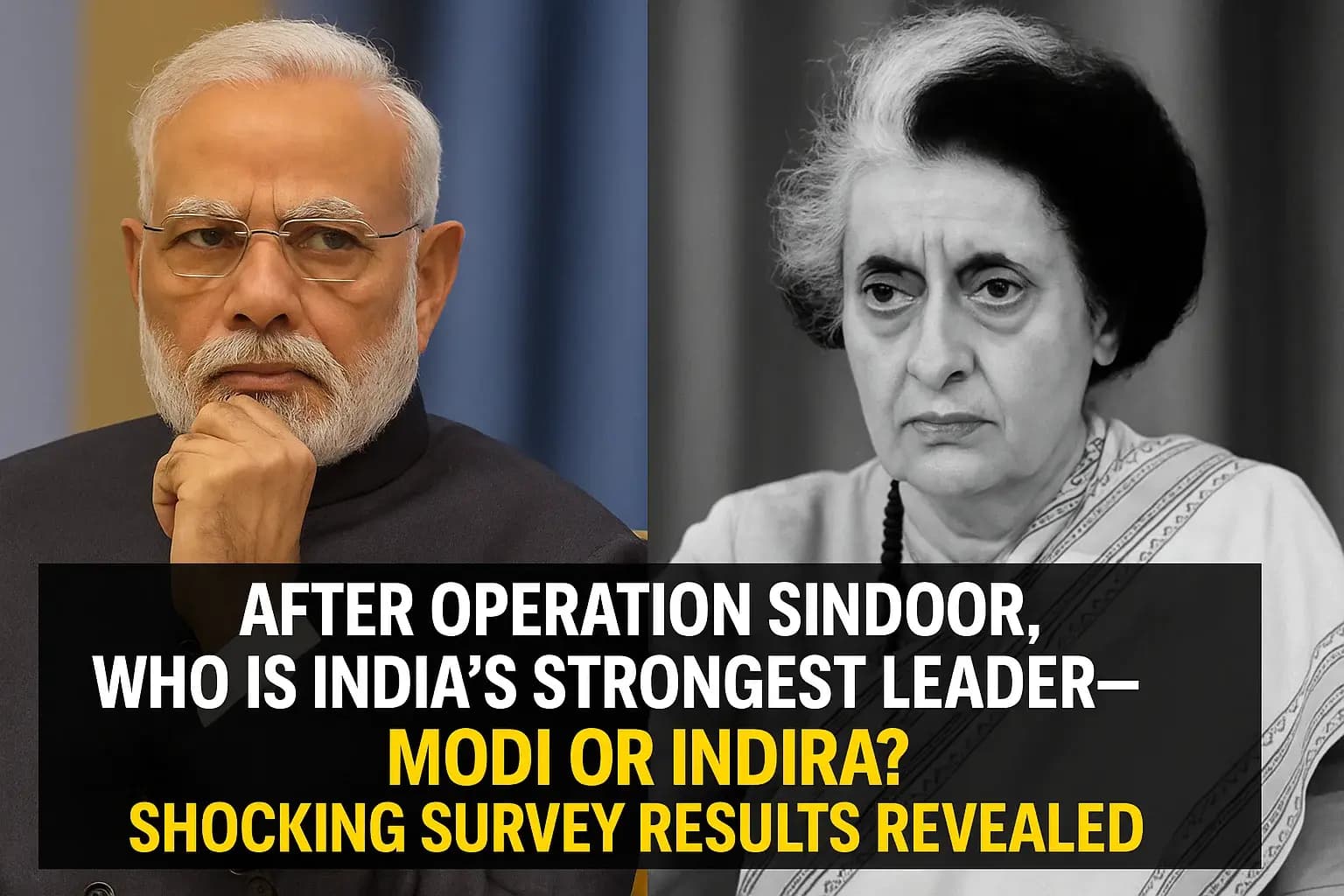Operation Sindoor: मोदी या इंदिरा गांधी – किसका फैसला था सबसे सशक्त? जानिए सर्वे में क्या बोले लोग